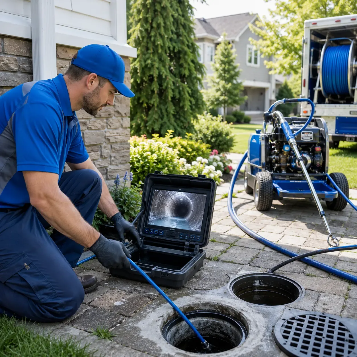 Outdoor drain cleaning professionals serving Mountain View, AR